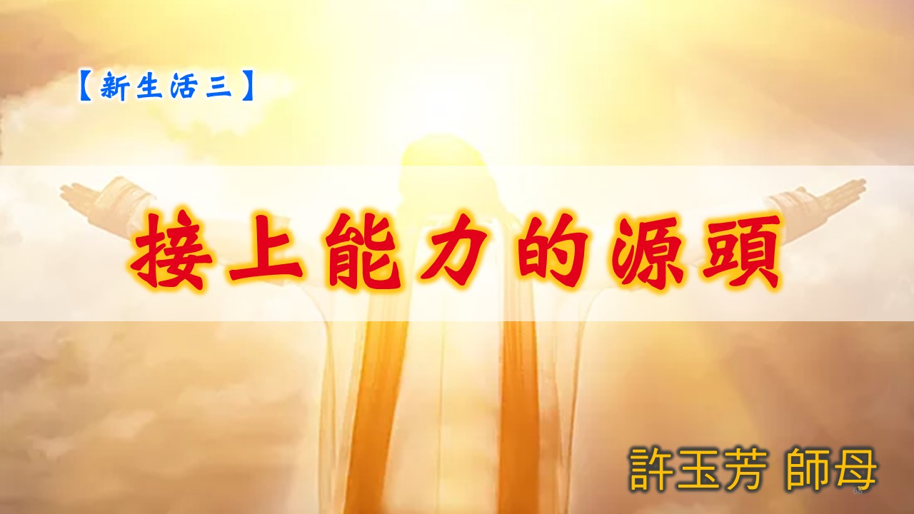 You are currently viewing 20190818高雄基督之家主日信息-新生活三-接上能力的源頭