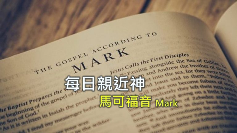 Read more about the article 每日親近神 2021/08/06 馬可福音 第30天